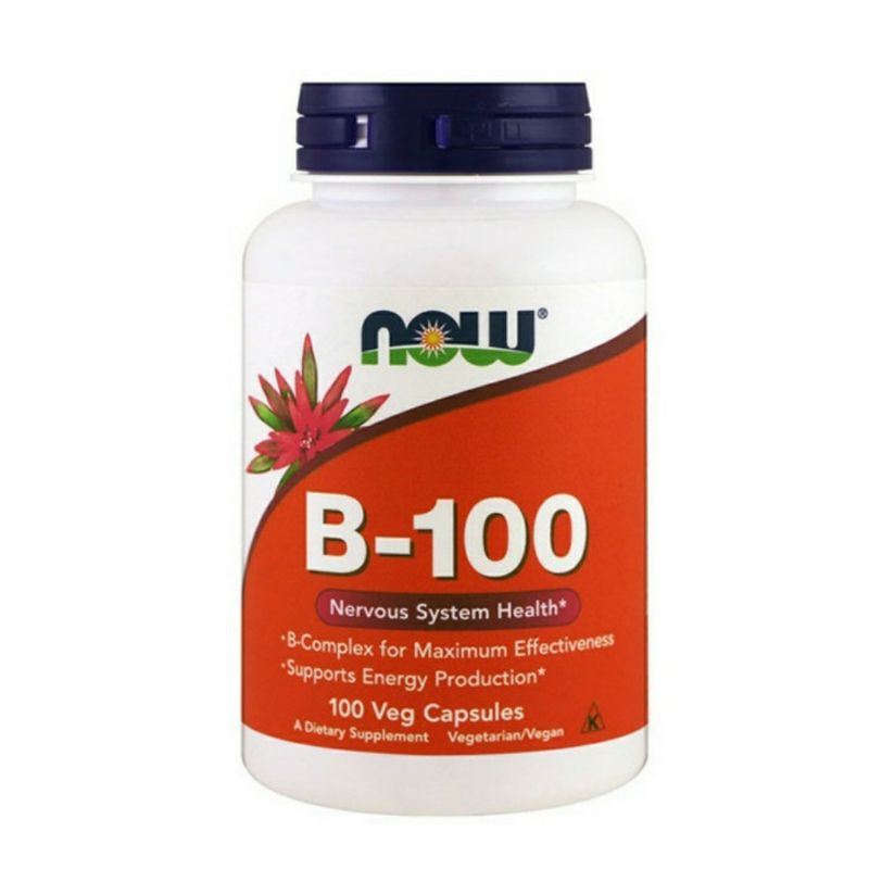 Jual NOW Vitamin B-100 Kompleks. 100 Vegancaps. Original USA. Exp: 04/ ...