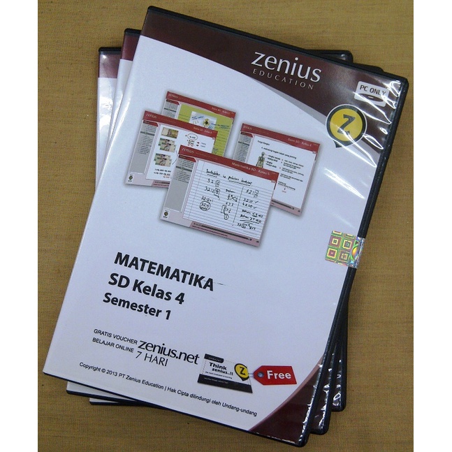 Jual Modul Belajar CD Zenius Matematika SD Kelas 4 Semester 1 | Shopee ...