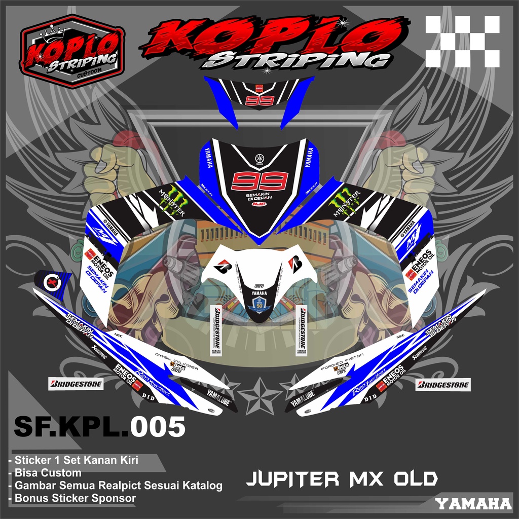 Jual Stiker Decal Full Body Motor Yamaha Jupiter Mx Old Stiker Decal