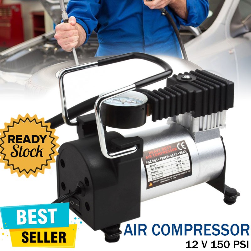 Jual Mini Heavy Duty Air Compressor with 150 PSI Kompresor Angin Pompa ...
