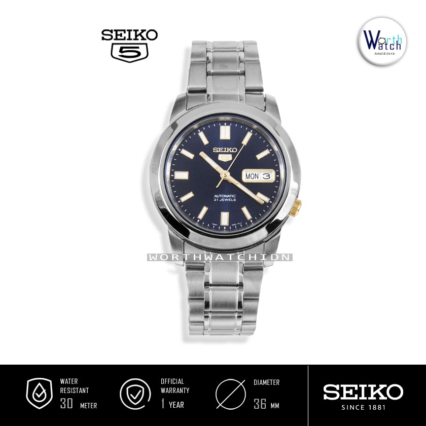 Jual Jam Tangan Pria Otomatis Seiko Man Automatic Blue Dial Stainless