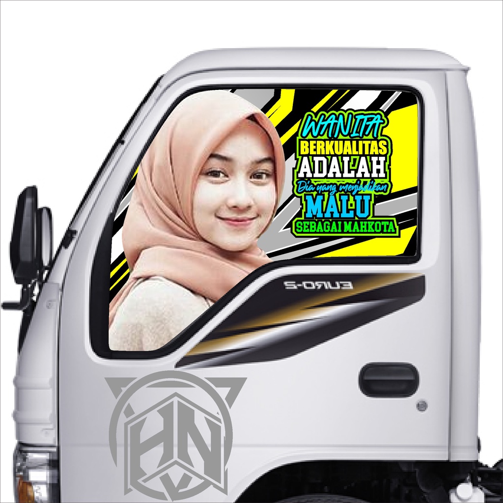 Jual Sticker One Way Mobil Elf Stiker Kaca Stiker Kata Kata Kaca Film Stiker Cewek Kode Hana 