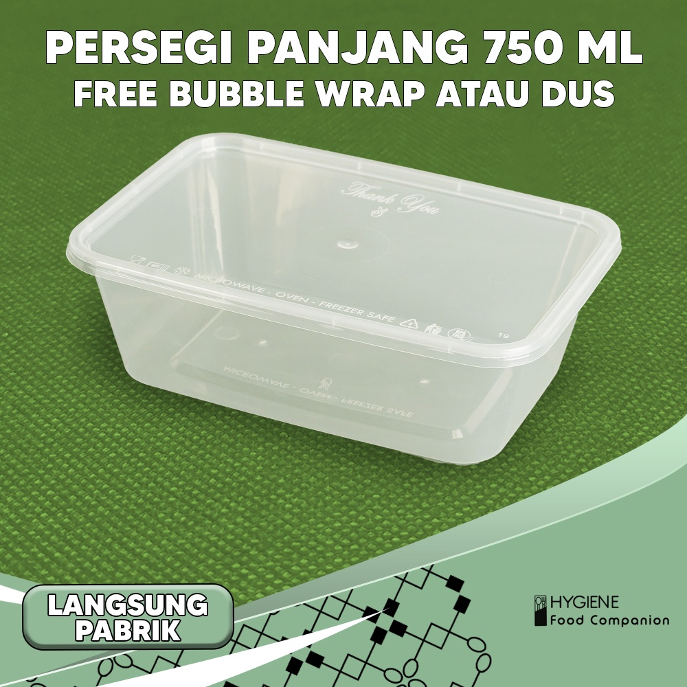 Jual Kotak Makan Plastik 750ml Persegi Panjang Thinwall Food Container Shopee Indonesia 8666