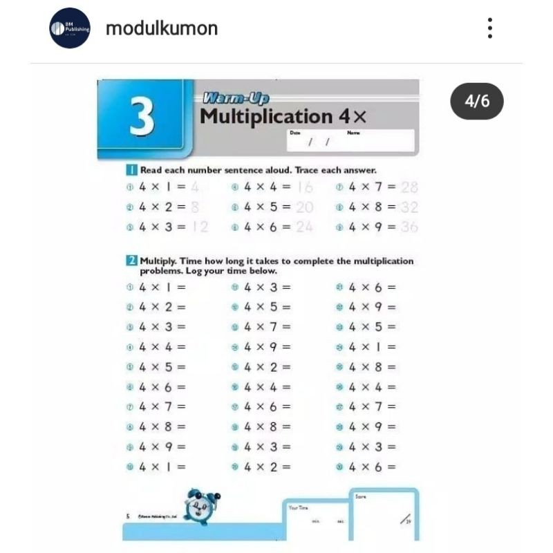 Jual sepaket Buku Matematika KUMON hitungan dasar x : + - kelas 1 2 3 4 ...