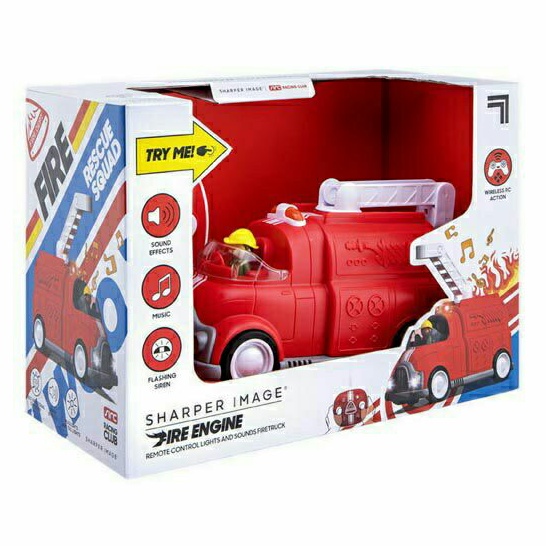 Jual Discovery Sharper Image Remote Control RC Fire Truck Engine Lights ...