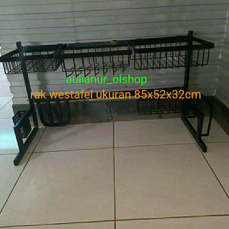 Jual rak wastafel / rak westafel / rak wastafel 85cm / 85x52x32cm / rak ...