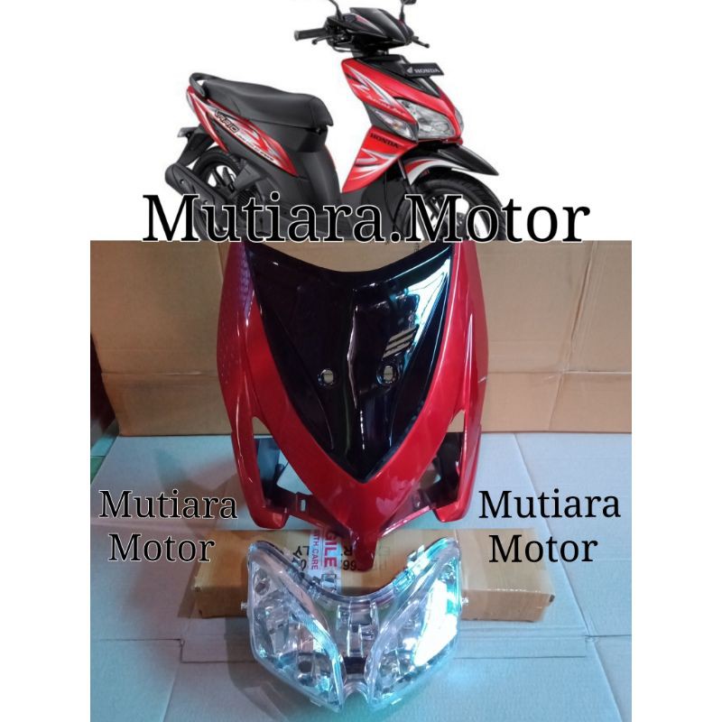 Jual Cover Body Depan Vario 110 Karbu Plus Reflektor lampu depan