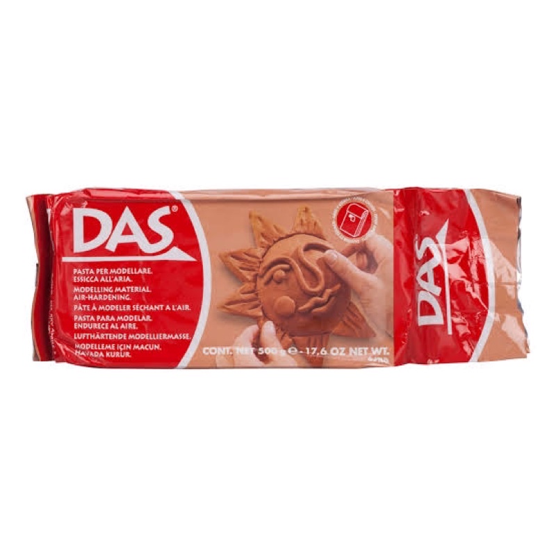 Jual DAS Modelling Clay Block Sculpting Terracotta Brown Model ...