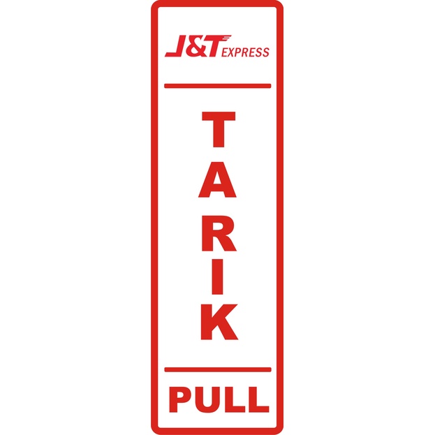 Jual Stiker Tarik Dorong Dan Geser Dengan Nama Instansi Perusahaan