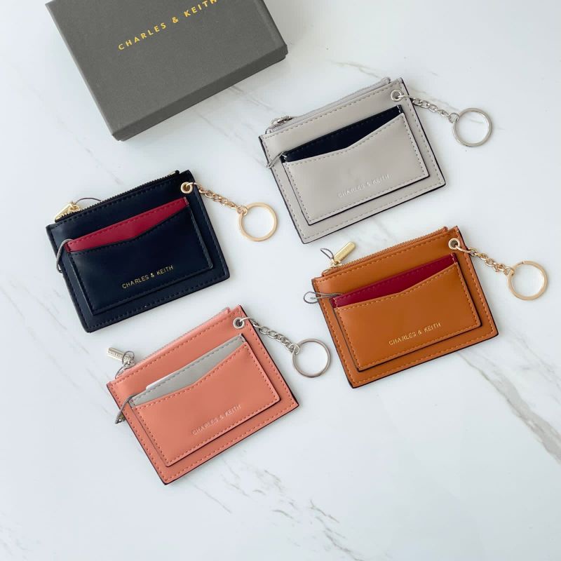 C12559 DOMPET KARTU CARD HOLDER CHARLES AND KEITH ORIGINAL FREE DB DAN BOX