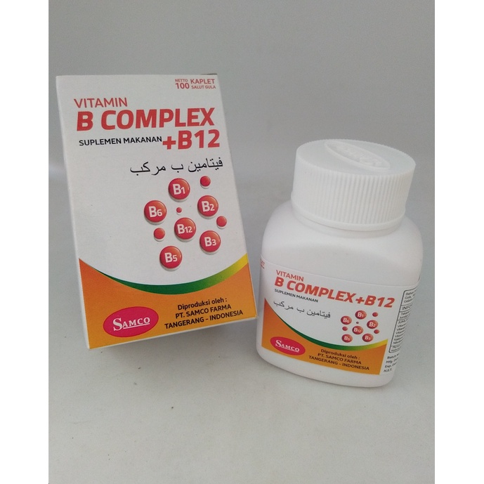 Jual Vitamin B-Complex + B12 100 Kaplet Suplemen Makanan | Shopee Indonesia