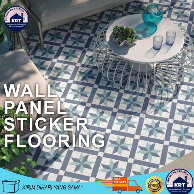 Jual Wall Flooring Sticker Lantai Cm X Cm Tegel Sticker Lantai