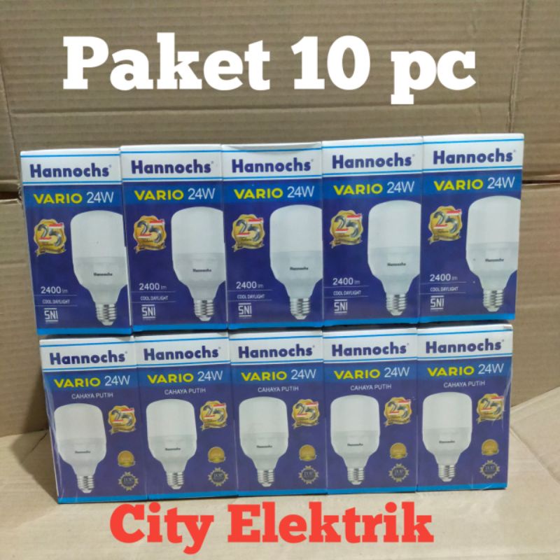 Jual Hannochs Vario 22 Watt ( Paket 10 Pc ) Lampu Bohlam Hannochs Vario ...