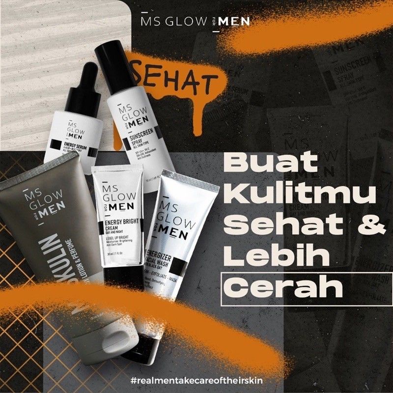 Jual PAKET MS GLOW FOR MEN LENGKAP Maskulin body lotion ORIGINAL FREE ...