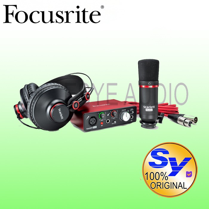 Jual FOCUSRITE Scarlett Solo Studio 3rd Gen Paket Alat Rekaman | Shopee ...