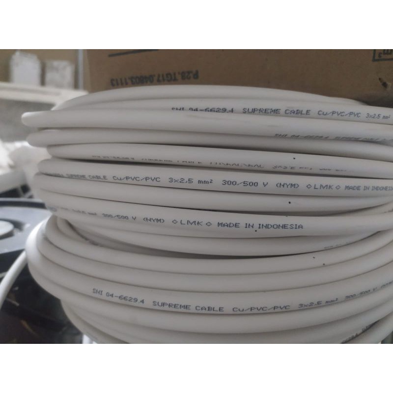 Jual Kabel NYM 3x2.5 Supreme @Meteran / Kabel NYM 3x2.5mm Supreme /Mtr ...