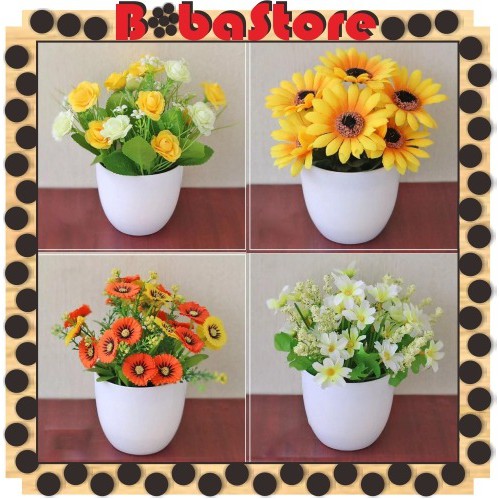 Jual ⭐Bobastore⭐ Pot Bunga Dekorasi Rumah Hiasan Tanaman Buatan Hias