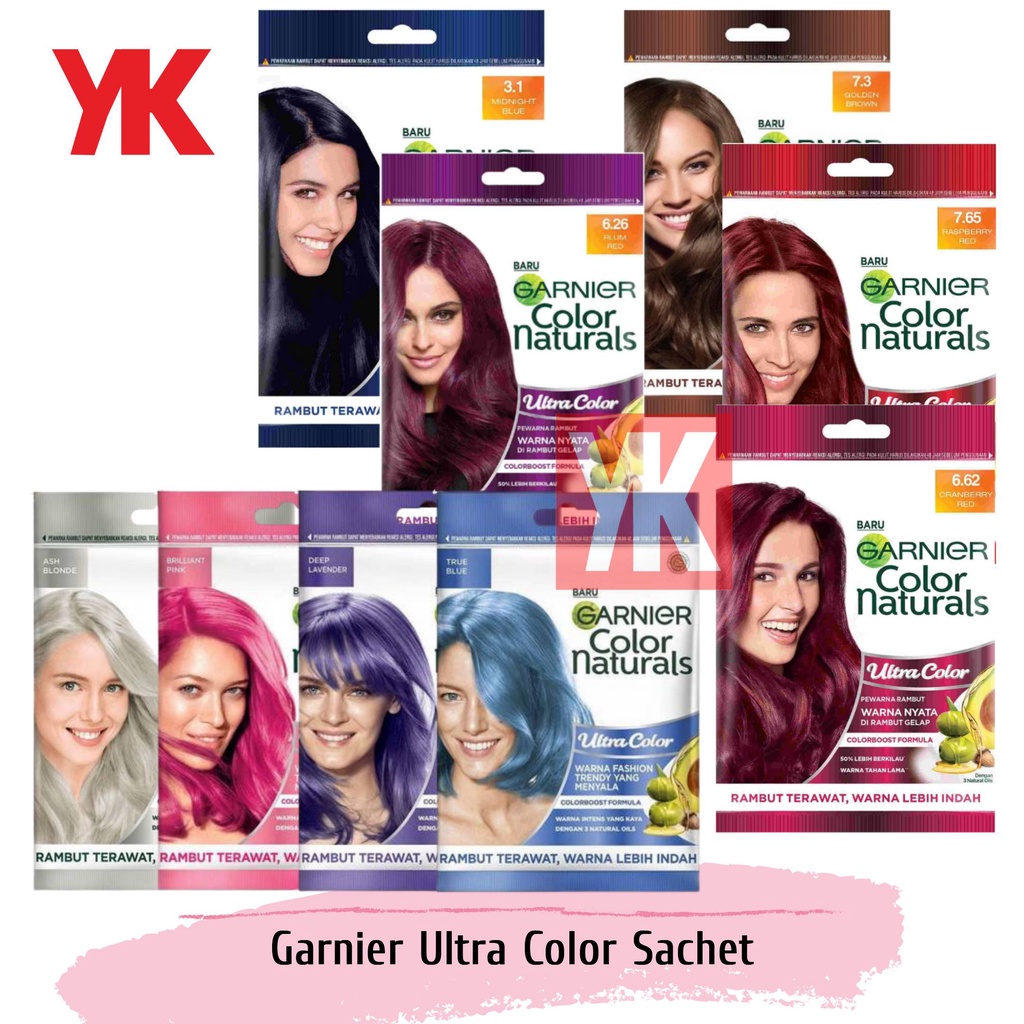 Jual ☑️ YK ☑️ GARNIER Ultra Color Seri Saset / Semir Rambut SR | Shopee ...