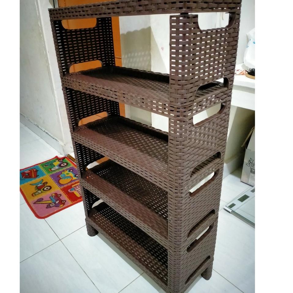 Jual ☺ Rak Sepatu Plastik Susun Murah Plastik Rak Plastik Lengkap 3 ...