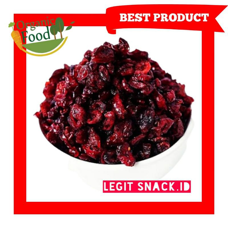 Jual 500Gr Dried Cranberries USA / Cranberry Kering / Kranberi Krenberi ...
