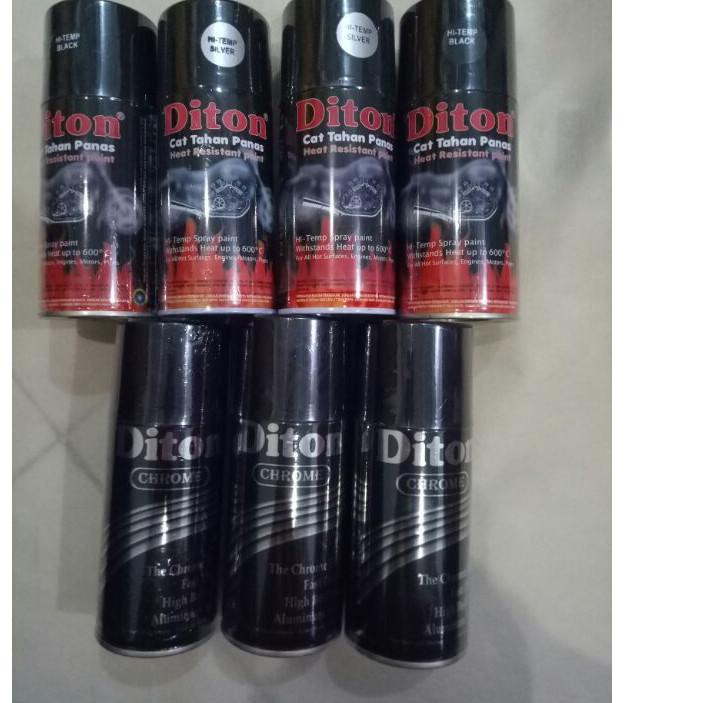 Jual Pilok Pilox Cat Diton Hi Temp Black Silver Pilok Knalpot Anti Panas Diton Chrome Krom