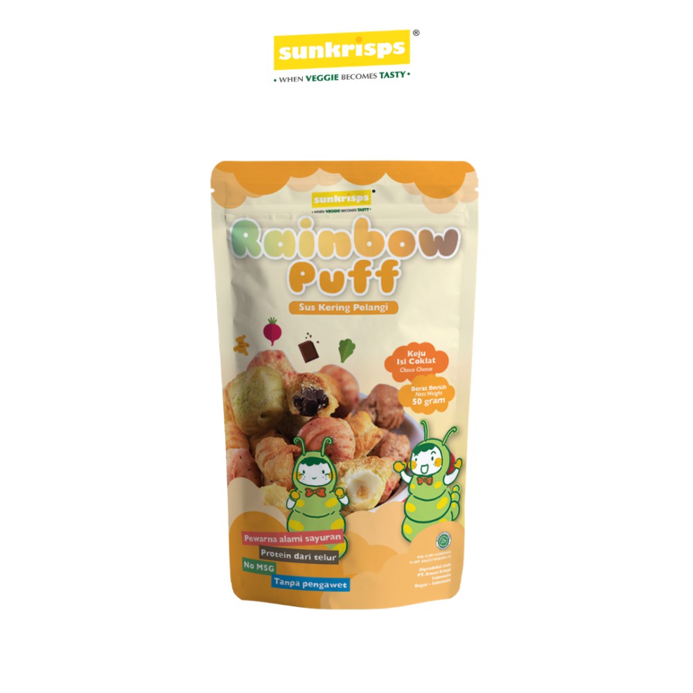 Jual SUNKRISPS RAINBOW PUFF CHOCO CHEESE 50G | Shopee Indonesia