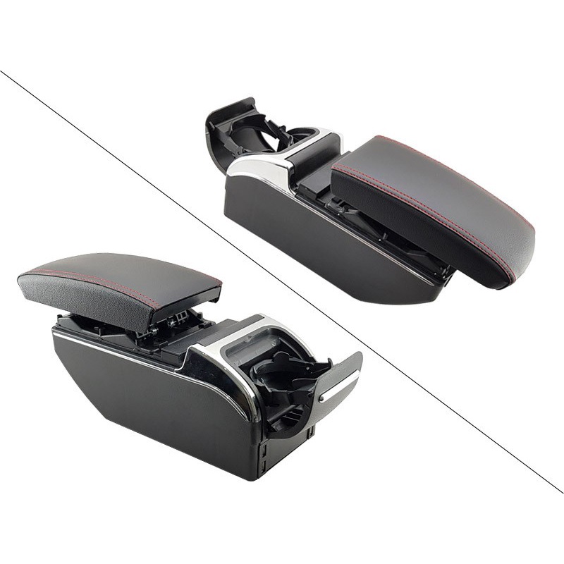 Jual Armrest Mobil Universal Center Console Box 7 USB Port Charger