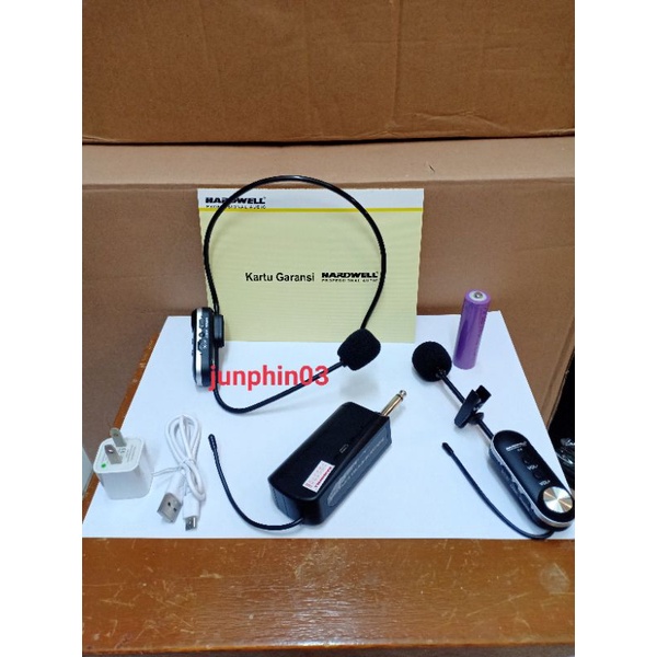 Jual mic bando/clip on hardwell original microphone wireless | Shopee ...