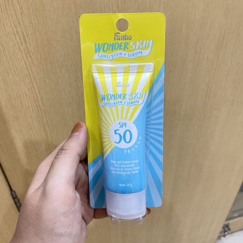 Jual FANBO Wonder Skin Sunscreen Serum | Shopee Indonesia