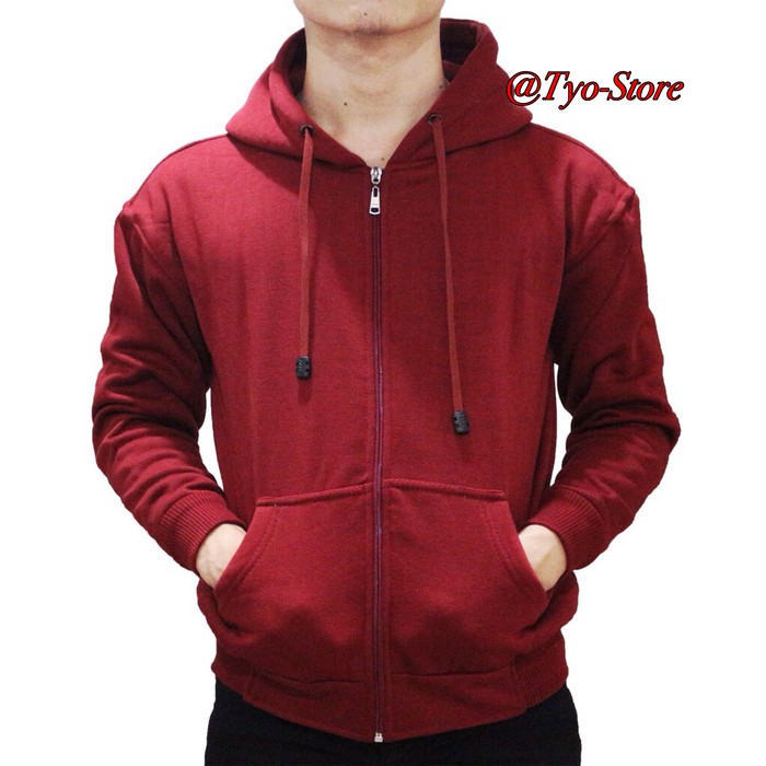 Jaket hoodie maroon hotsell