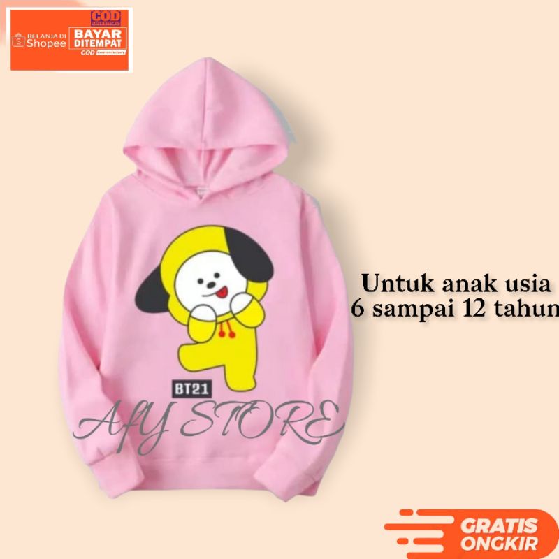 FREE GIFT Jaket sweater hoodie anak BT21 Chimmy