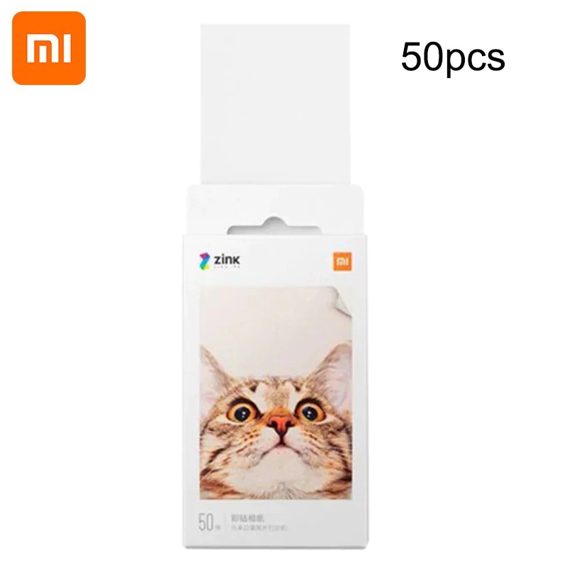 Jual Xiaomi Zink 3-inch Mini Pocket 50 Sheets Photo Printer Paper Diy ...