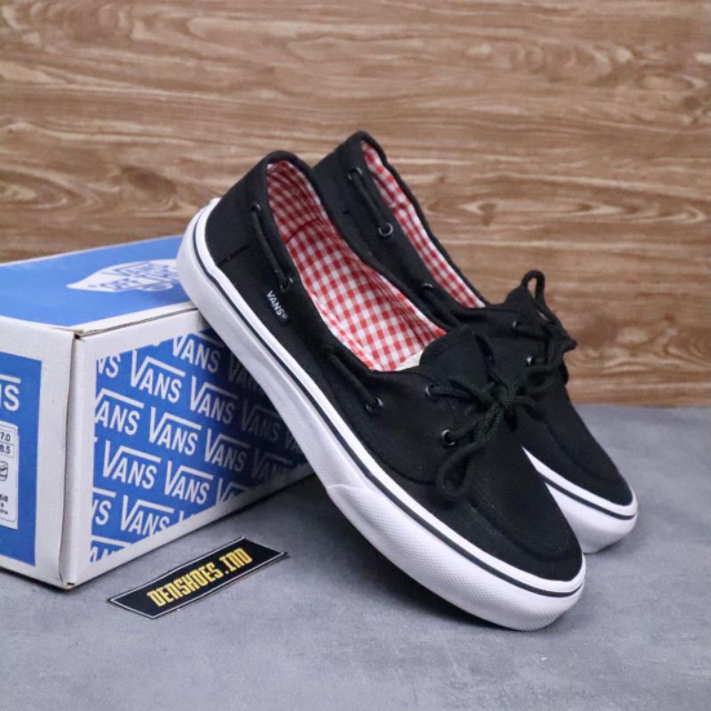 Vans zapato black clearance white