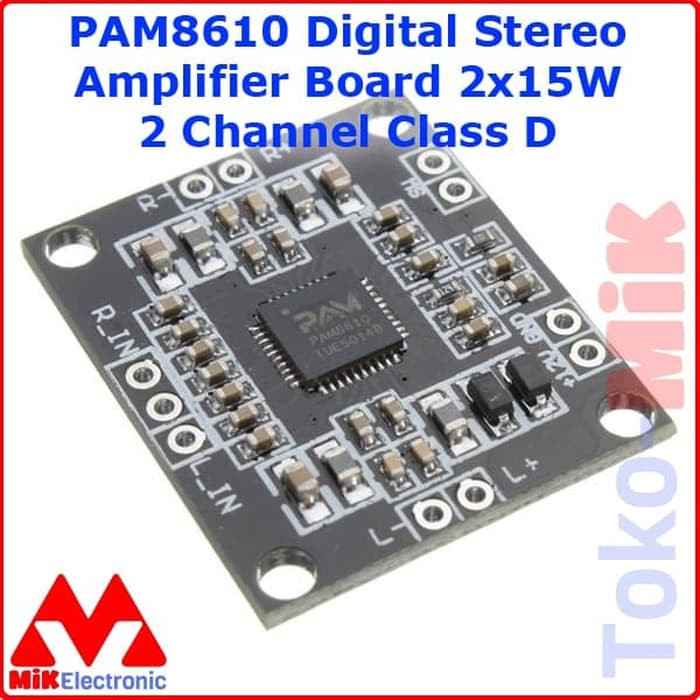 Pacchetto 3 Moduli PAM8610 Amplificatore Stereo Digitale 2x15W Classe D, 7-15V