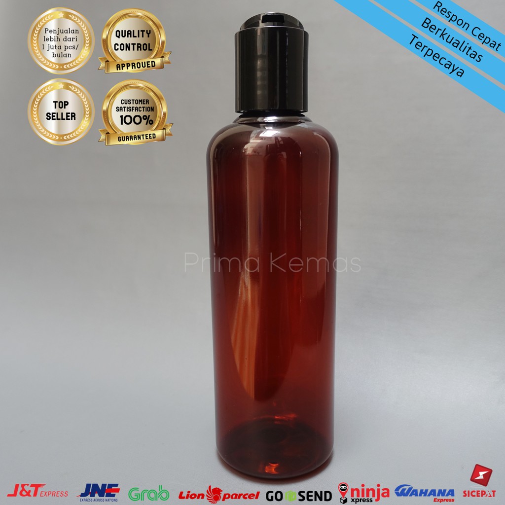 Jual Botol Presstop 250 ml - botol kosmetik 250 ml - botol skincare Pet ...