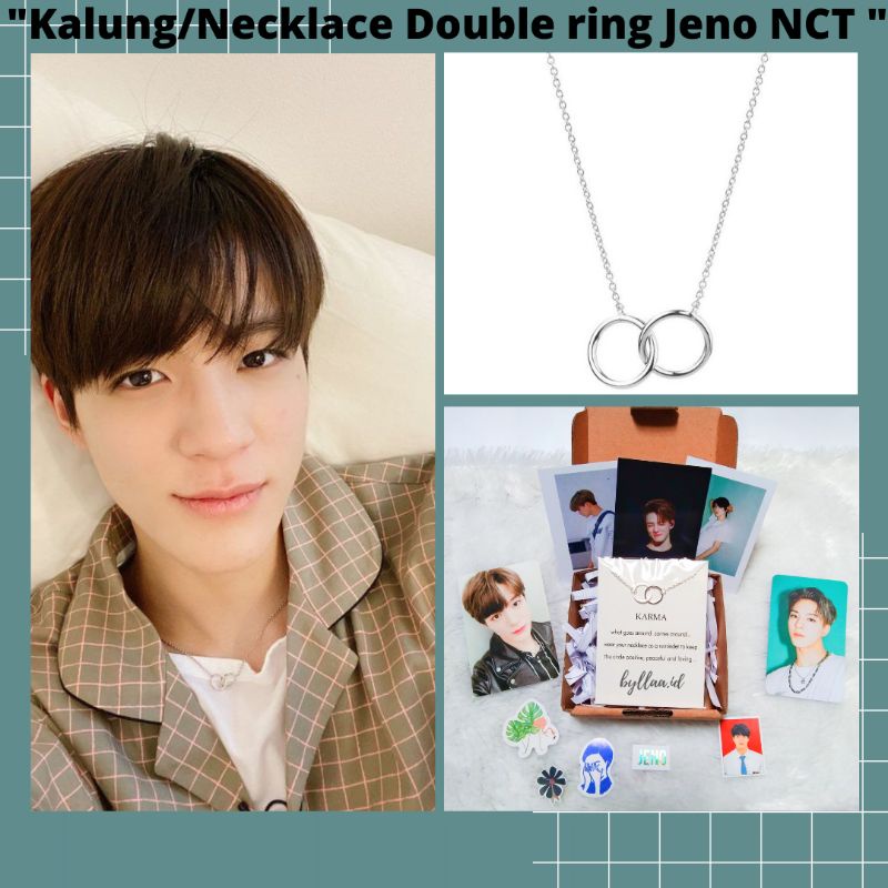 Jual [Freebies] Necklace Kalung Doule Ring Jeno NCT Baca deskripsi ...