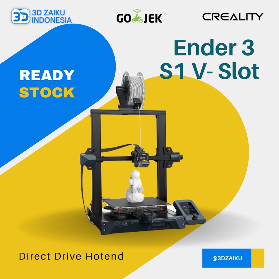 Jual Creality Ender 3 S1 V-Slot 3D Printer Autolevel Direct Drive ...
