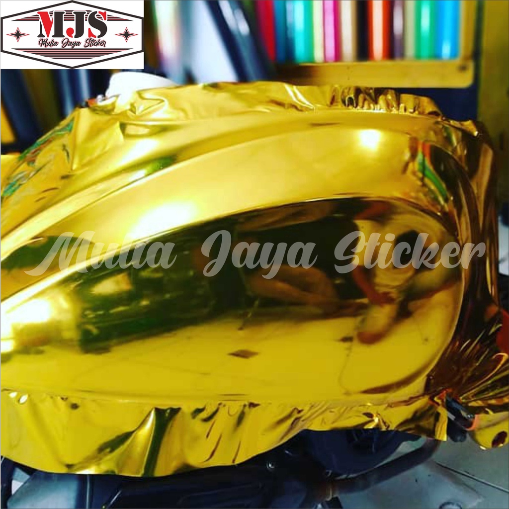 Jual stiker skotlet krom warna emas gold chrom mc infinity/sticker ...