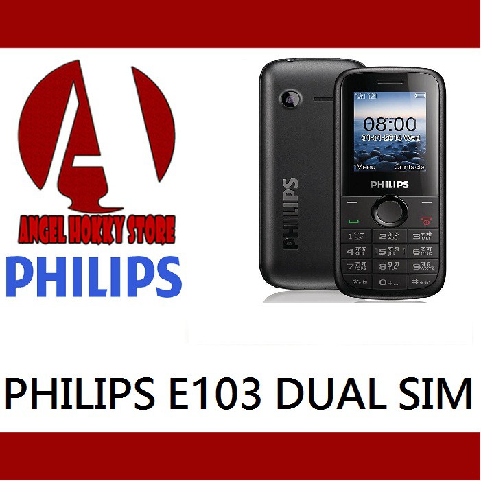 Jual Philips E103 DUAL SIM FEATURE PHONE GARANSI RESMI PHILIPS | Shopee ...