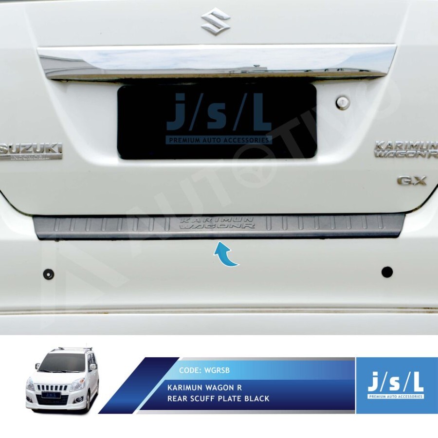 Jual Sillplate Belakang Karimun Wagon R Hitam Rear Scuff Plate Black ...