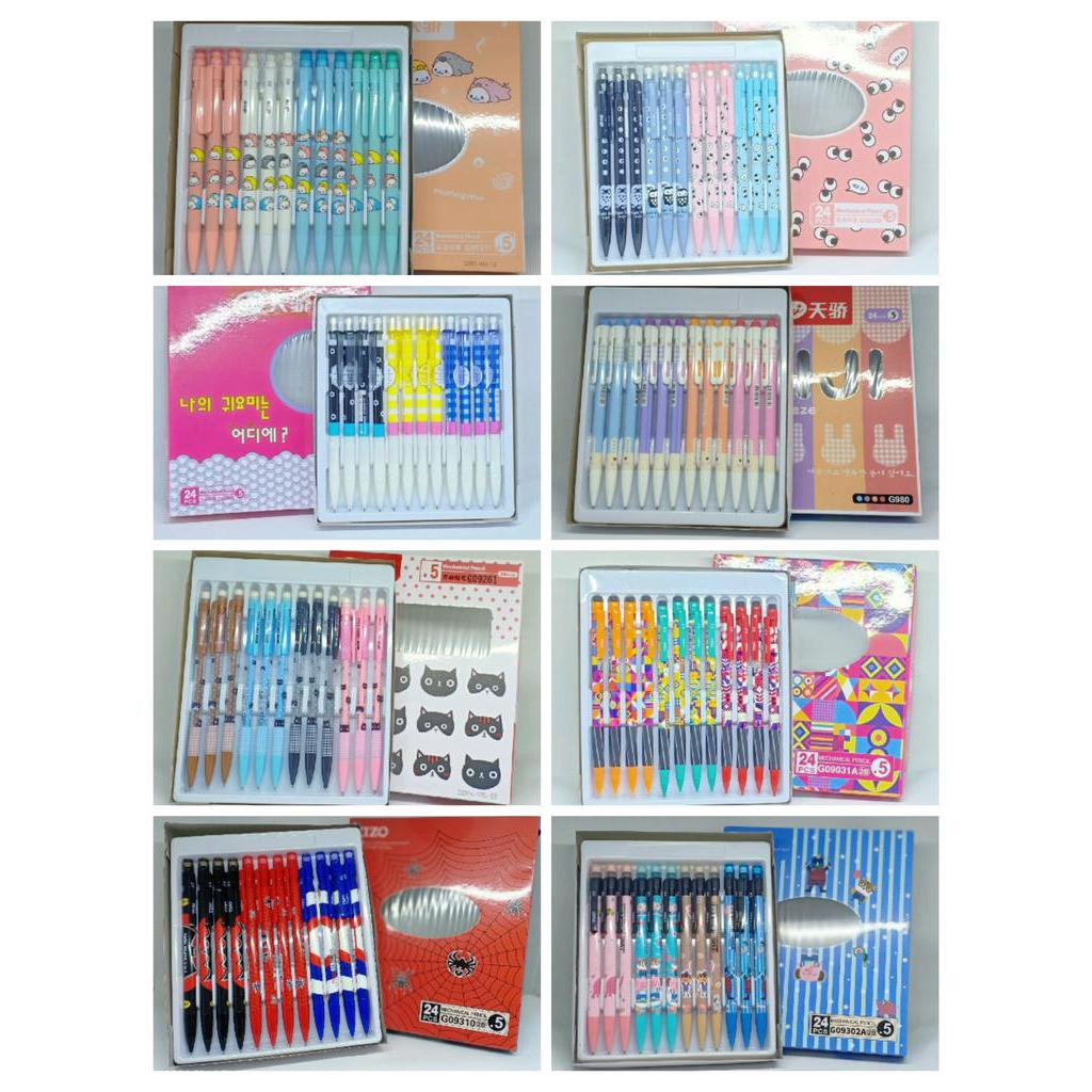 Jual Pensil Mekanik Mechanical Pencil Mm Tizo Fancy Cute Isi Pcs Aneka Varian Shopee