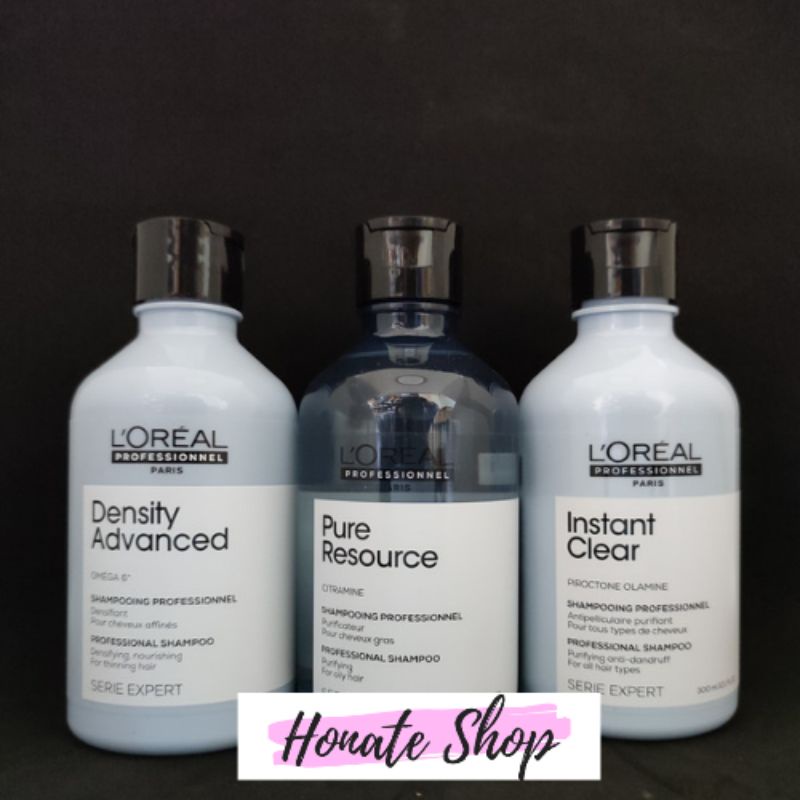 Jual L'oreal Shampoo Density/Pure Resource/Instant Clear/Sensi Balance(rontok/berminyak/ketombe