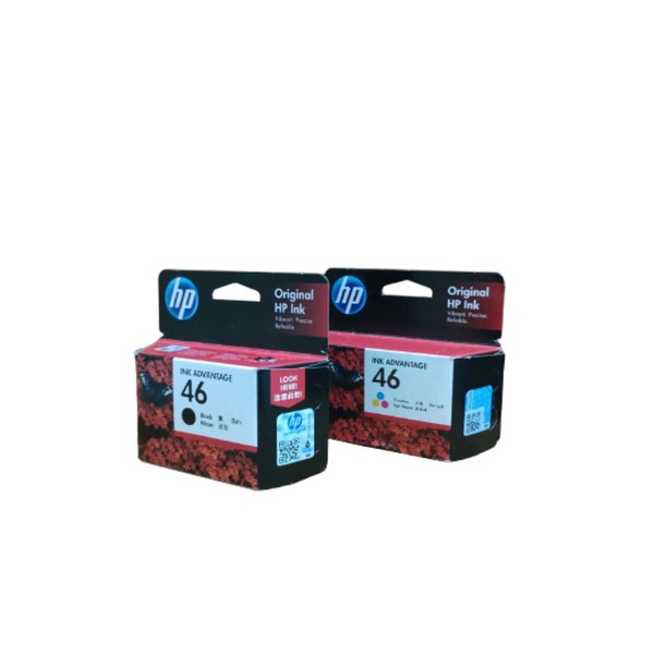 Jual Paketan tinta Catridge hp 46 black & color original | Shopee Indonesia