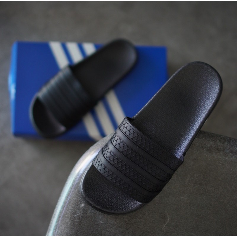 adidas triple black slides