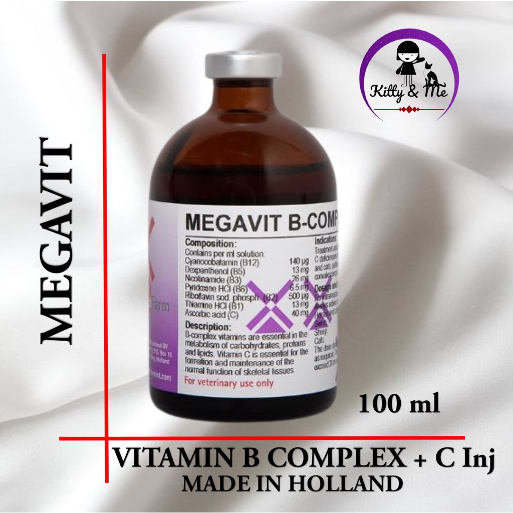 Jual Megavit ( Vitamin B complex & Vitamin C Untuk Hewan ) | Shopee ...