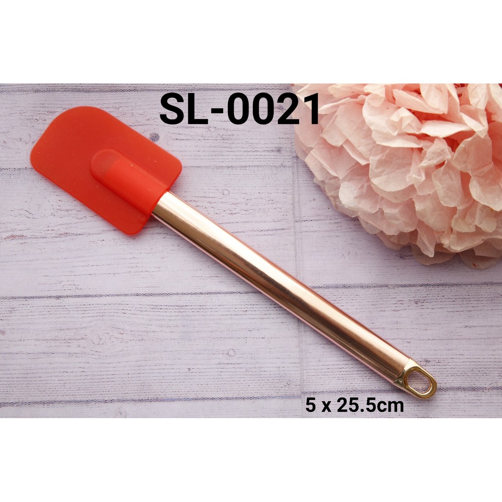 Jual SL-0021 Lain-lain solet silikon spatula pengaduk silikon gagang ...