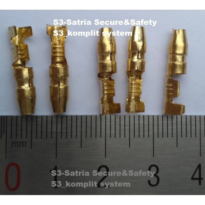 Jual Dijual Isi 1 Brass Terminal Bulat Male Skun Soket kabel Motor STP ...