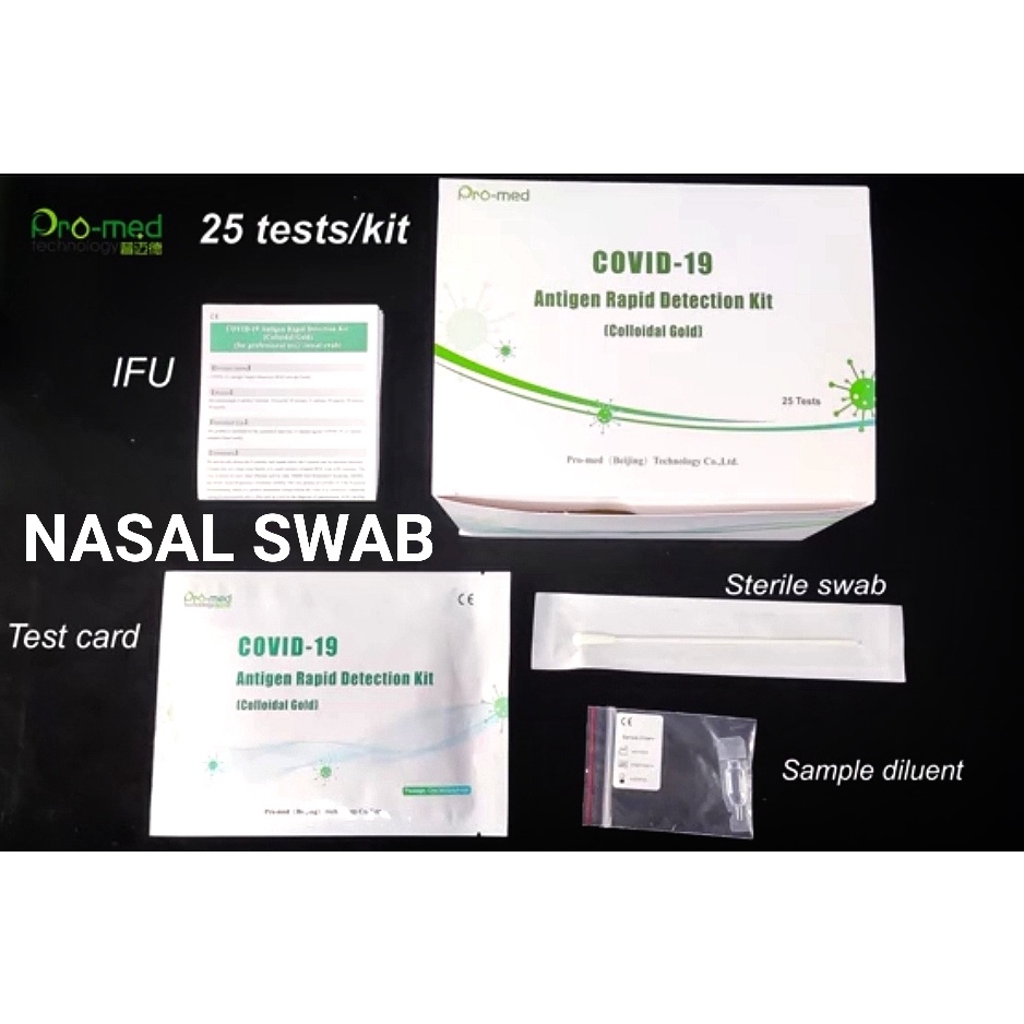 Jual Promed Nasal Swab Antigen Pro Med Swab Antigen Rapid Detection