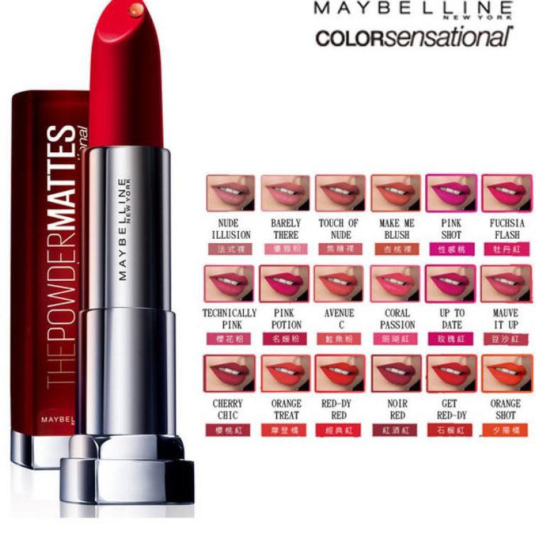 Jual MAYBELLINE Color Sensational Powder Matte (ART. 4713) | Shopee ...