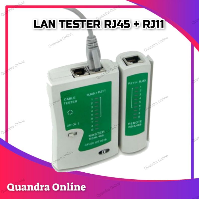 Jual LAN TESTER RJ45 DAN RJ11 + BATTERY | Shopee Indonesia
